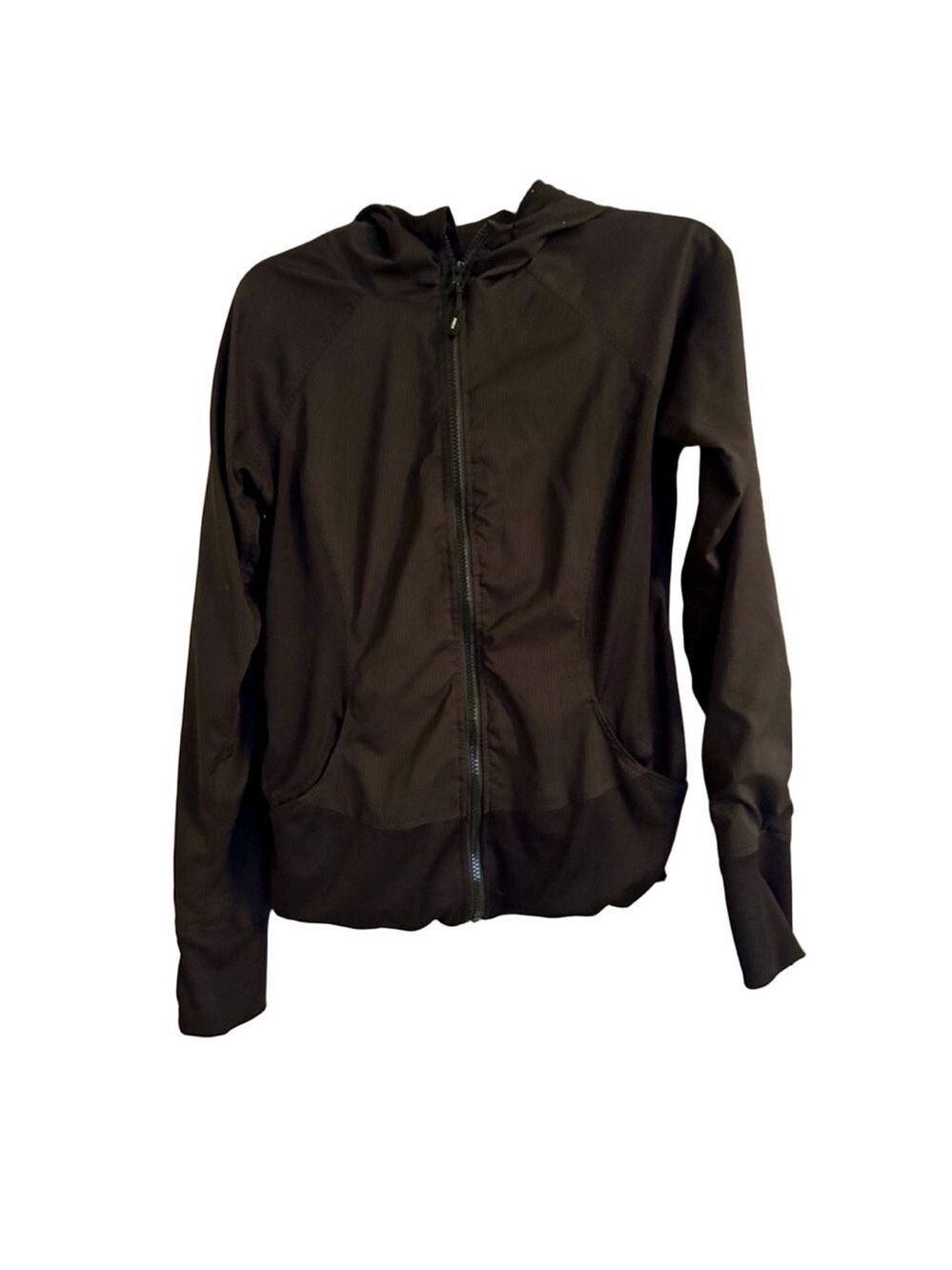 RBX Black Full-Zip Hoodie Jacket Lightweight Athletic Activewear M
